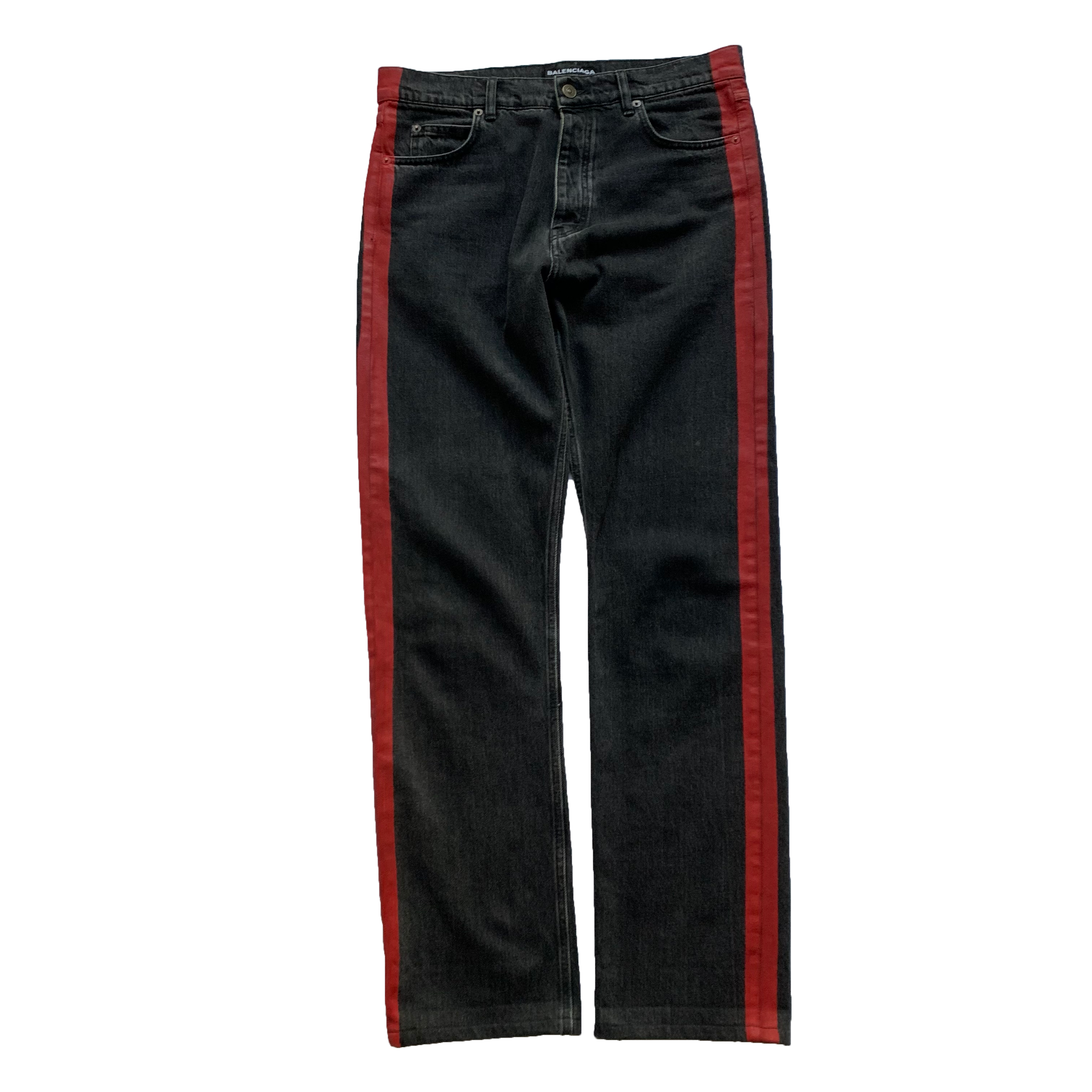 Red Stripe Denim Jeans - SS17 | ARTICLE